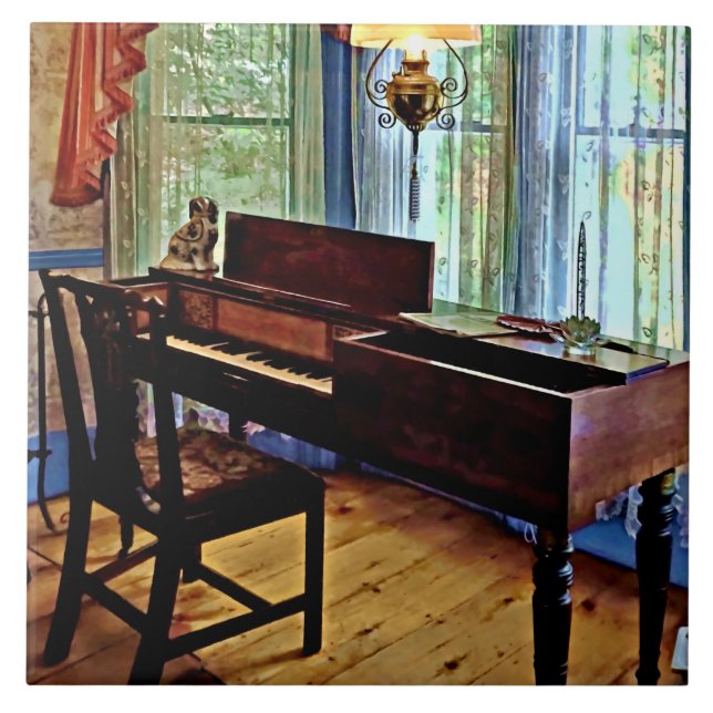 Square Piano in Parlour Tile (Front)