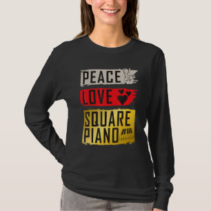 Square Piano Music Instrument Keyboard Music T-Shirt