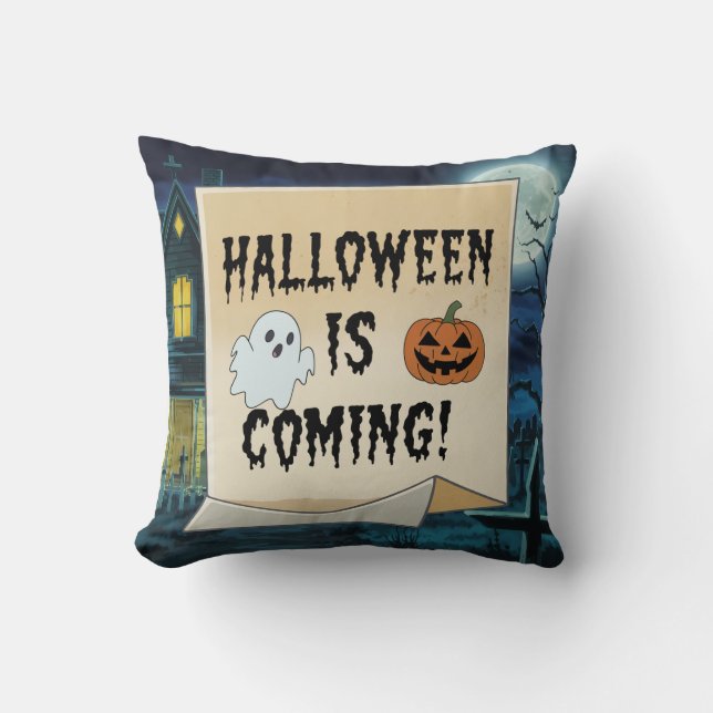 Square pillow cushion for Halloween(5) (Front)