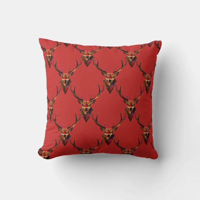Square Pillow-Deer Cushion (Front)