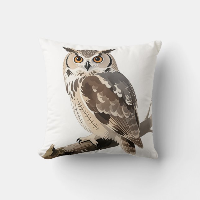 Square pillow featuring a detailed illustration of (Front)