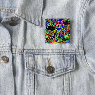 square Pin with abstract artwork.
