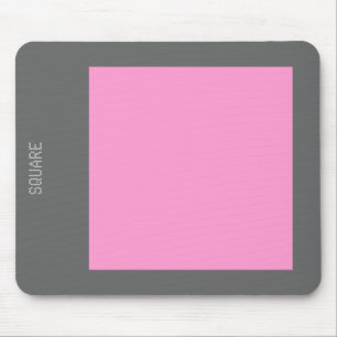 Square - Pink and Grey Mouse Mat