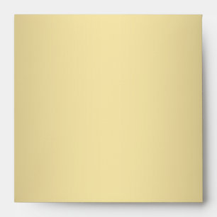 Square Red Gold Linen Envelopes