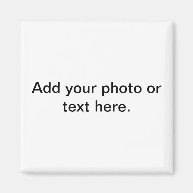 Square refrigerator magnet (Front)