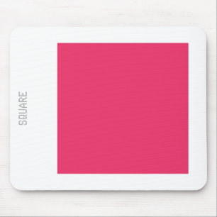 Square - Regal Red and White Mouse Mat