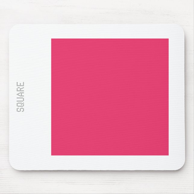 Square - Regal Red and White Mouse Mat (Front)