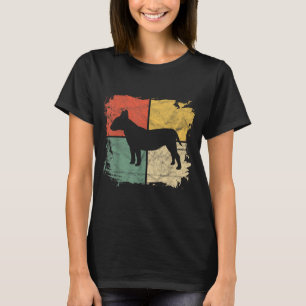 Square Retro Bull Terrier Owner Gift Dog Bully Dad T-Shirt