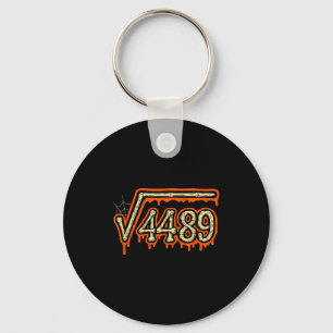 Square Root 4489 Equals 67 Geek Joke Key Ring