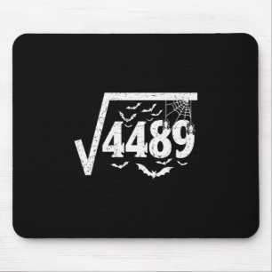 Square Root 4489 Funny Halloween Meme 67 Math Teac Mouse Mat