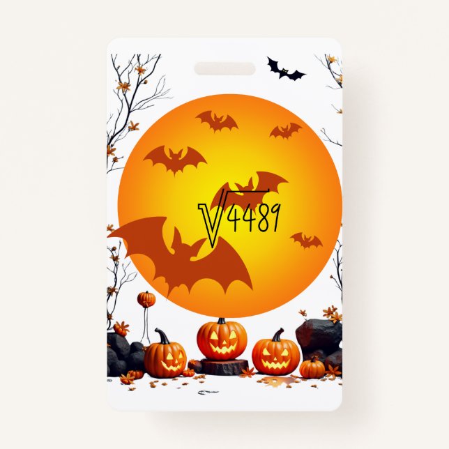 Square Root 4489  ID Badge (Front)