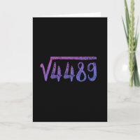 Square Root 4489 Math Teacher Six Seven 6 7