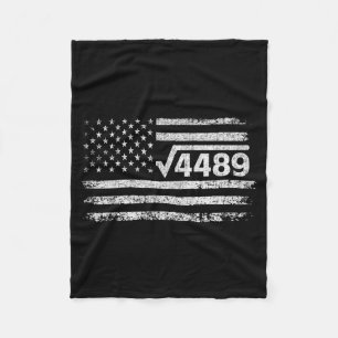 Square Root 4489 Slang Math Teacher Six Seven 6 7  Fleece Blanket