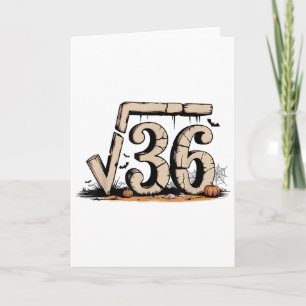Square Root 67 Meme 6 7 Gen Alpha Halloween Six Se Card