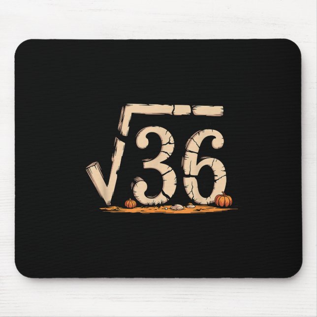Square Root 67 Meme 6 7 Gen Alpha Halloween Six Se Mouse Mat (Front)