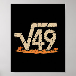 Square Root 67 Meme 6 7 Gen Alpha Halloween Six Se Poster