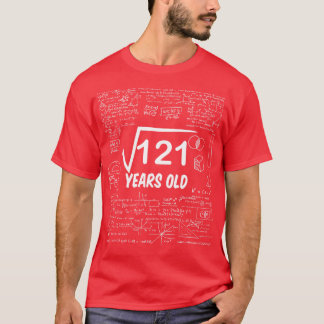 Square Root of 12111th Birthday 11 Years Old Math T-Shirt