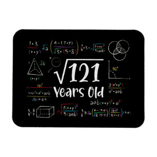 Square Root of 121 11th Birthday 11 Year Old Gifts Magnet