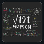 Square Root of 121 11th Birthday 11 Year Old Gifts Sticker<br><div class="desc">Perfect 11 Yrs Old Gift Idea for Kids Square Root Of 121 Years Old. Awesome gift for teen,  children,  daughter,  friends made/ born in 2013,  schoolboy,  son,  youth,  schoolchild,  boy,  kinder,  legend,  girl,  guys,  teenagers on happy 11th Birthday Party</div>