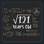 Square Root of 121 11th Birthday 11 Year Old Gifts Sticker<br><div class="desc">Perfect 11 Yrs Old Gift Idea for Kids Square Root Of 121 Years Old. Awesome gift for teen,  children,  daughter,  friends made/ born in 2013,  schoolboy,  son,  youth,  schoolchild,  boy,  kinder,  legend,  girl,  guys,  teenagers on happy 11th Birthday Party</div>