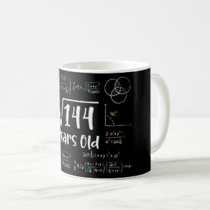 Square Root of 144 12th Birthday 12 Year Old Gifts Coffee Mug