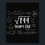 Square Root of 144 12th Birthday 12 Year Old Gifts Photo Print<br><div class="desc">Perfect 12 Yrs Old Gift Idea for Kids Square Root Of 144 Years Old. Awesome gift for teen,  children,  daughter,  friends made/ born in 2012,  schoolboy,  son,  youth,  schoolchild,  boy,  kinder,  legend,  girl,  guys,  teenagers on happy 12th Birthday Party</div>