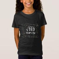 Square Root of 169 13th Birthday 13 Year Old Gifts