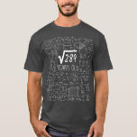 Square Root of 289 17 Years Old 17th Birthday T-Shirt<br><div class="desc">scientist,  funny physics,  teacher,  physics teacher,  geek,  gift</div>