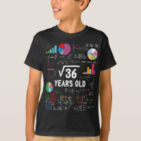 Square Root Of 36 6th Birthday 6 Year Old Gifts Ma