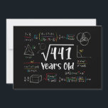Square Root of 441 21th Birthday 21 Year Old Gifts Invitation<br><div class="desc">Perfect 21 Yrs Old Gift Idea for Kids Square Root Of 441 Years Old. Awesome gift for teen,  children,  daughter,  friends made/ born in 2003,  schoolboy,  son,  youth,  schoolchild,  boy,  kinder,  legend,  girl,  guys,  teenagers on happy 21th Birthday Party</div>