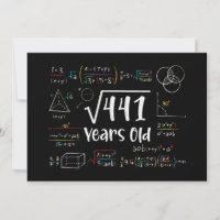 Square Root of 441 21th Birthday 21 Year Old Gifts