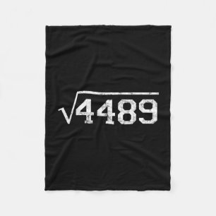 Square Root Of 4489 Slang Math Teacher Six Seven 6 Fleece Blanket