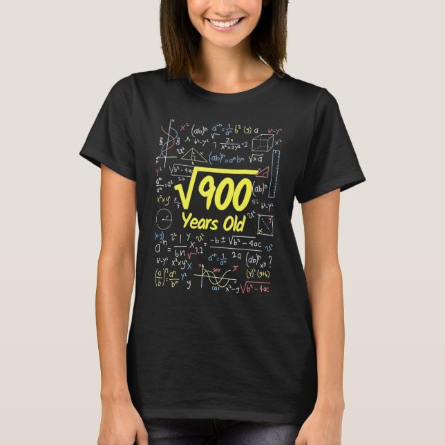 Square Root of 900  30 Years Old Birthday T-Shirt (Front)