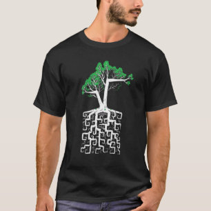 Square Root With A Tree And Math T-Shirt