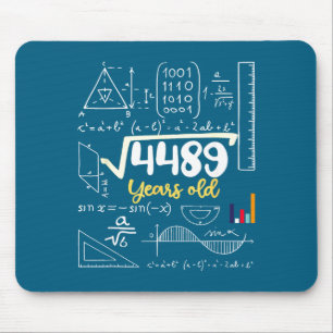 Square Root Years Old Seven Teacher 67 Six 7 6 Lau Mouse Mat