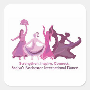 Square Sadiya's Rochester International Dance Square Sticker