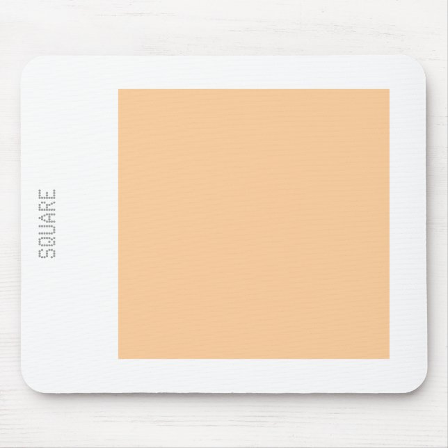 Square - Sand and White Mouse Mat (Front)