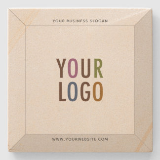 Square Sandstone Coaster Custom Logo Personalised