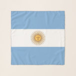 Square Scarf with flag of Argentina<br><div class="desc">Add a touch of Argentine pride to your wardrobe with our exclusive square scarf featuring the flag of Argentina! Crafted with meticulous attention to detail, this square scarf is more than just a fashion accessory; it’s a celebration of Argentina’s cultural heritage and national pride. The elegant design prominently displays the...</div>