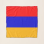 Square Scarf with flag of Armenia<br><div class="desc">Add a touch of Armenian pride to your wardrobe with our exclusive square scarf featuring the flag of Armenia! Crafted with meticulous attention to detail, this scarf is not just a stylish accessory; it’s a celebration of Armenia’s rich heritage and cultural identity. The vibrant design prominently displays the Armenian flag,...</div>