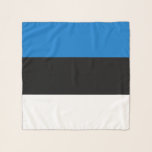 Square Scarf with flag of Estonia<br><div class="desc">Add elegance and patriotism to your wardrobe with this beautifully designed square scarf featuring the flag of Estonia! Combining classic fashion with national pride, this square scarf proudly displays the iconic blue, black, and white stripes of the Estonian flag in a refined and eye-catching layout. Whether worn as a neck...</div>