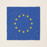 Square Scarf with flag of European Union<br><div class="desc">Add a touch of elegance to your wardrobe with our exclusive square scarf featuring the flag of the European Union! Crafted with meticulous attention to detail, this scarf is more than just a fashion accessory; it’s a celebration of European unity and cultural pride. The vibrant design prominently displays the iconic...</div>