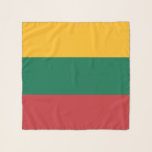 Square Scarf with flag of Lithuania<br><div class="desc">Add a touch of Lithuanian pride to your wardrobe with this elegant square scarf featuring the flag of Lithuania! This scarf is more than just a stylish accessory – it’s a celebration of Lithuania’s rich cultural heritage. The vibrant colours of the Lithuanian flag are boldly displayed, making it a unique...</div>
