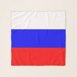 Square Scarf with flag of Russia<br><div class="desc">Patriotic,  elegant square scarf with flag of Russia. This product its customisable.</div>