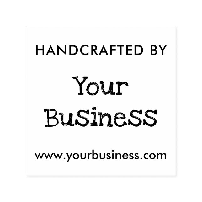 Square Self Inking Rubber Stamp (Design)