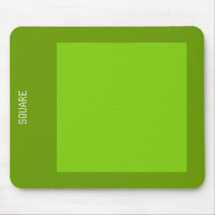 Square - Shades of Green Mouse Mat