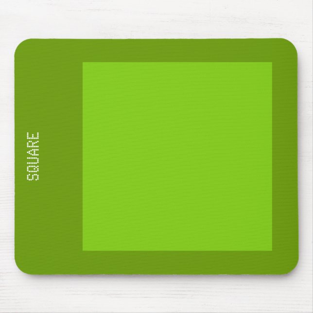 Square - Shades of Green Mouse Mat (Front)