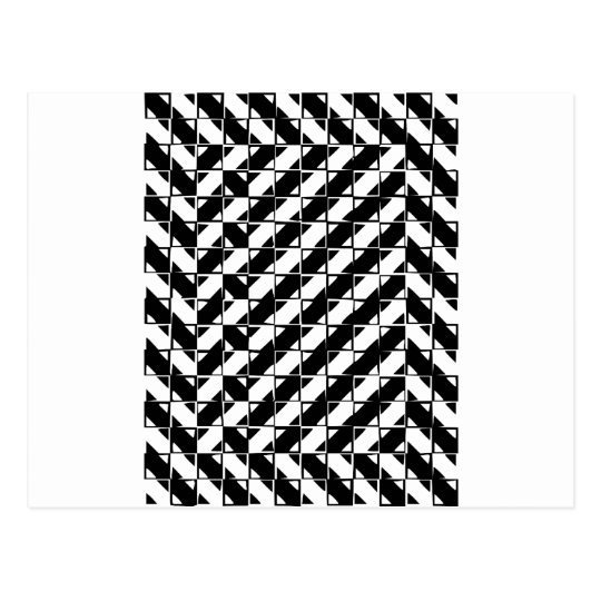 Square Shape Optical Illusion Postcard