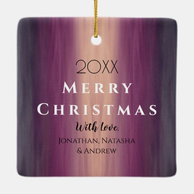 Square Shaped Photo Ornament Firey HAMbWG (Back)