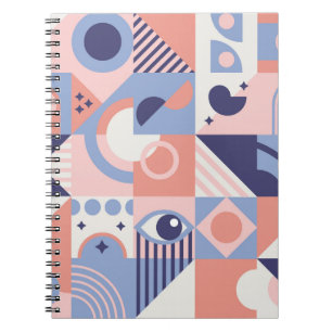 Square Shapes: Geometric Abstract Mosaic Notebook